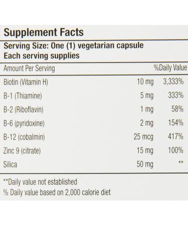 Bio Nutrition Healthy Hair Biotin Vegi-Caps 60 Count - Promote Hair Growth and Strength - Buy Online on GoSupps.com
