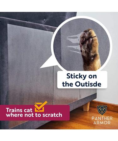Panther Armor Cat Scratch Deterrent Tape 12-Pack - Double Sided Anti-Scratching Sticky Tape for Furniture Protection and Training - Buy Online on GoSupps.com
