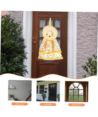 Zerodeko Thanksgiving Hanging Ornament Harvest Door Puppet Decor Fall Pendant Party Decoration Festival Scarecrow Doll Hanging As Shown 54x46cm - Buy Online on GoSupps.com