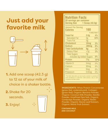 FlavCity Butter Coffee & Vanilla Smoothie Bundle - 25g Grass Fed Whey Protein Powder & 10g Collagen in Vanilla and Coffee Flavors - Real Vanilla Bean & Coconut Gluten Free (20 Servings Each) - Buy Online on GoSupps.com