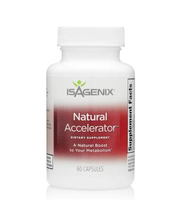 Isagenix Natural Accelerator - Metabolism Boost Capsules with Green Tea Extract, Black Pepper, Niacin and More - 60 Capsules