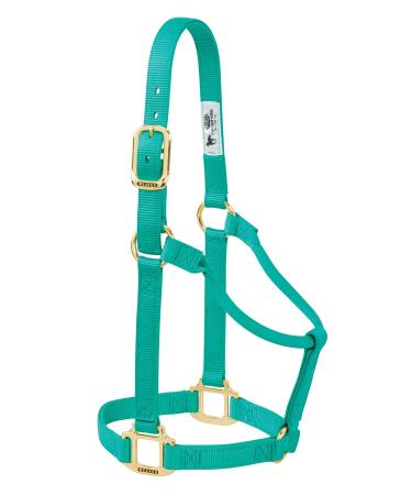 WEAVER Leather Non-adjustable Halter Emerald Green Small Horse - Buy Online on GoSupps.com