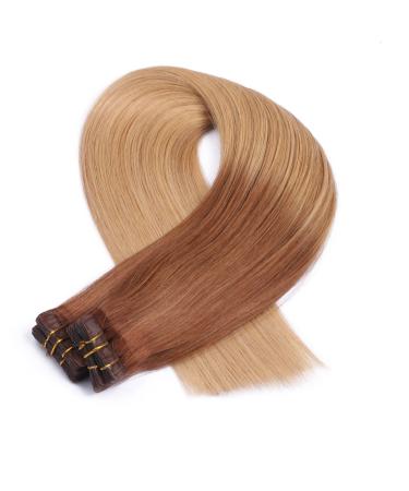 Tape In Hair Extensions #12/26 Ombre - 40cm - 100% Remy Real Hair - 30 Bricks - Tress by Novon - Buy Online on GoSupps.com