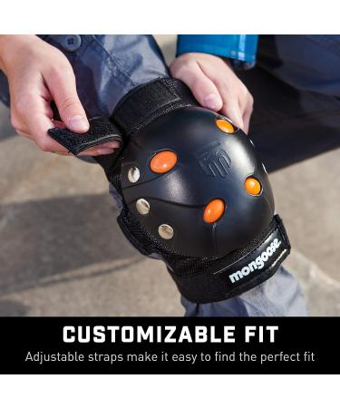 Mongoose Youth BMX Bike Gel Knee and Elbow Pad Set | Multi-Sport Protective Gear | Black/Pink Colors - Buy Online on GoSupps.com