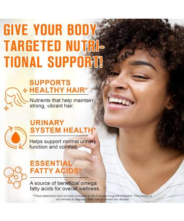 Tiuedu Pumpkin Seed Oil Capsules 1000mg Per Serving 300 Softgels Cold Pressed Pumpkin Seed Oil Capsules with Essential Fatty Acids & Phytosterols Supports Hair Urinary Bladder & Prostate Health - Buy Online on GoSupps.com