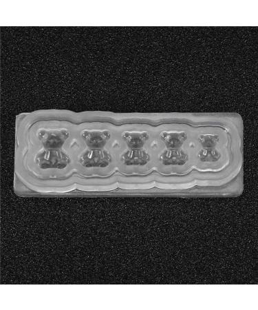 Demeras Silicone Mold Nail Art Nail Silicone Mold 14x10x1 Silicon Uv Nail Decoration Mold Nail Art Template Bear Pattern Decals Nail Diy Tools - Buy Online on GoSupps.com