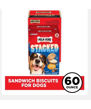 Milk-Bone Stacked Molasses & Peanut Butter Dog Treats 30 oz (Pack of 2) - Buy Online on GoSupps.com
