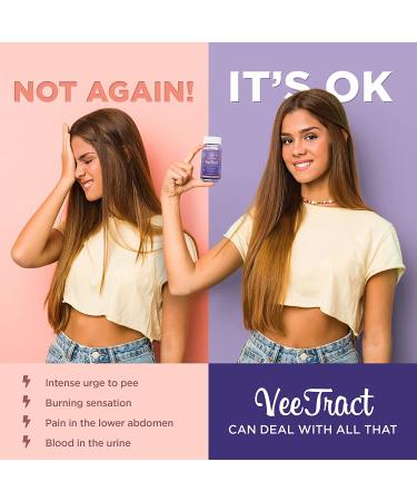 VeeFresh VeeTract Urinary Tract Support - D-Mannose & Hibiscus Blend - 1 Month Supply (60 Capsules) - Buy Online on GoSupps.com