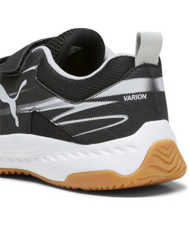 PUMA Unisex Kinder Varion II V Jr Indoor Court Shoe 34 EU - Black Cool Light Gray Yellow Blaze Gum | Shop Now for International Shipping - Buy Online on GoSupps.com