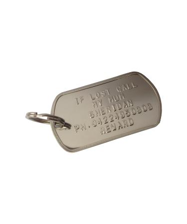 Dog tag address tag with personalization ID tag for dogs personalized identification tag stainless steel