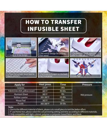 Watercolor Marble Infusible Transfer Ink Sheets - DIY Key Chain & T-Shirt Sublimation Paper Set (12 pcs, 12x4.5) - Buy Online on GoSupps.com