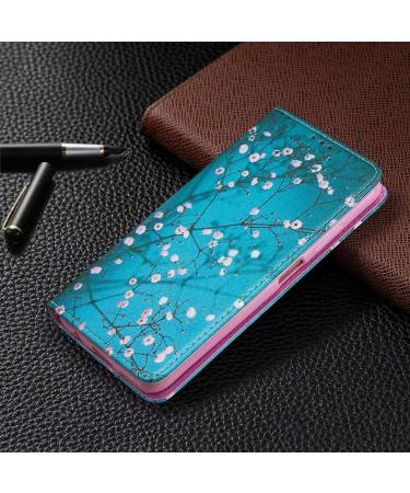 Miagon Wallet Folio Flip PU Leather Case for iPhone 12 Pro Max Creative Painted Design Full-Body Protective Cover Card Holder Kickstand Magnetic Blue Flower iPhone 12 Pro Max Blue Flower - Buy Online on GoSupps.com