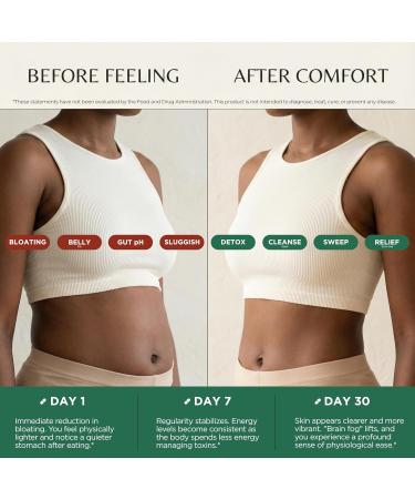 TODICAMP Black Queen Colon Cleanse & Bloating Relief for Women - Gut Cleanse Detox for Women Zeolite Detox Fiber Supplement for Women Activated Charcoal Capsules Psyllium Husk & Chlorella - Buy Online on GoSupps.com