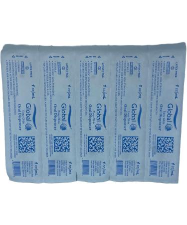 Easy Glide 1ml Oral Syringe - 50 Count with Sterile Caps for Oral Medicine and Home Care - Buy Online on GoSupps.com