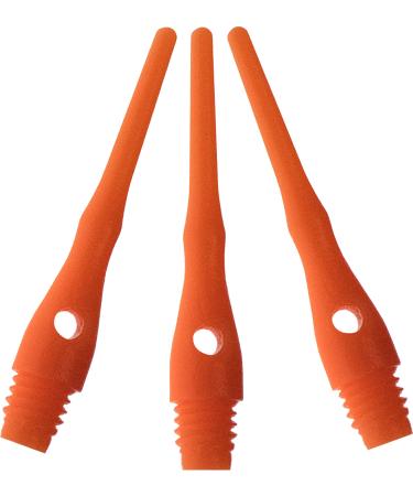 Viper Dart Accessory: Tufflex III 2BA Thread Soft Tip Dart Points (100 and 1000 Packs) Neon Orange 100 Pack