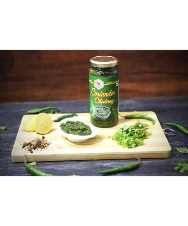 Taj Gourmet Coriander Chutney (Dhania Chutney) 250g (8.8oz) - Authentic Indian Condiment - Buy Online on GoSupps.com