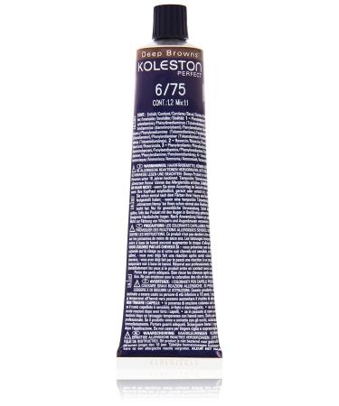 Wella Professionals Koleston Perfect Permanent Cremeharenarbe 6/75 Dunkel Blond Braun Mahogany 1 Pack (1 x 60 ml) 6/75 dark blond brown maha.