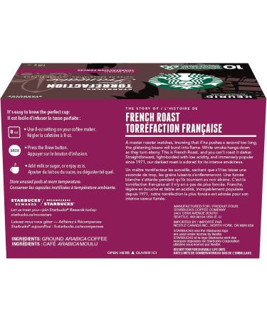 STARBUCKS French Roast Dark Roast Ground Coffee K-CUP Pods 10 ct Box French Roast 120 g (Pack of 1) - Buy Online on GoSupps.com