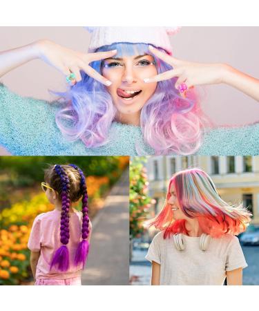 8 Colors Hair Chalk Hair Chalk for Girls Washable Hair Paint for Kids Washable Hair Chalk for Girls Used for Temporary Hair Dye - Buy Online on GoSupps.com