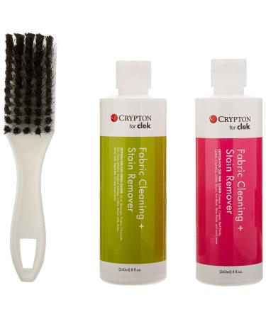 Clek Fabric Cleaning Kit - Cleaning Supplies for Baby and Toddler Car Seat with Fabric Cleaner Stain Remover & Scrub Brush