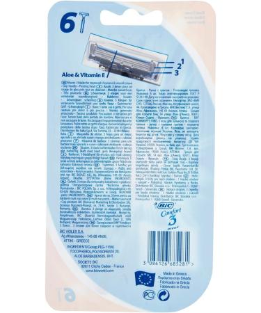 Buy BIC Comfort 3 Pivot Razor - 6 Disposable Blades for a Smooth Shave | International Shipping Available - Buy Online on GoSupps.com