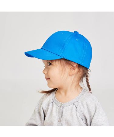LANGZHEN 100% Cotton Kids Baseball Cap Hat | Adjustable Sun Hat for Girls Boys 1-2 Years | Yellow+Blue - Buy Online on GoSupps.com
