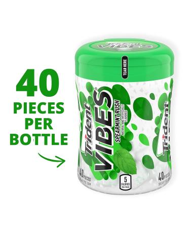 Trident Vibes Rush Sugar - Spearmint - 40 Pieces - Buy Online on GoSupps.com