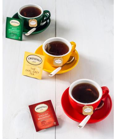 Twinings Classic English Breakfast Individually Wrapped Tea Bags | Caffeinated Smooth Flavourful Robust | 50 Count (Pack of 6) English Breakfast 50 Count (Pack of 6) - Buy Online on GoSupps.com