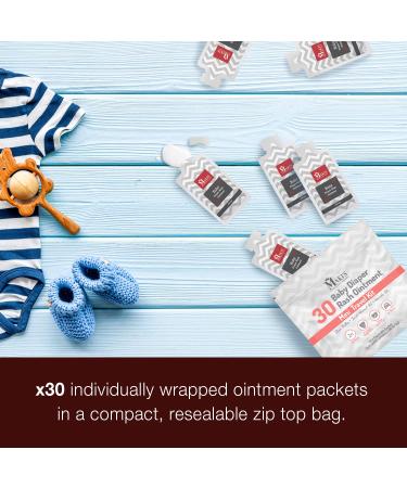 30 Packets Travel Size Diaper Rash Cream | Treatment & Prevention | Safe for Sensitive Baby Skin - Buy Online on GoSupps.com