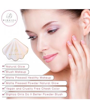 Matte Pressed Powder Blush - Natural Glow - Vegan & Cruelty-Free by Bighiza Girls Do It Better - Buy Online on GoSupps.com