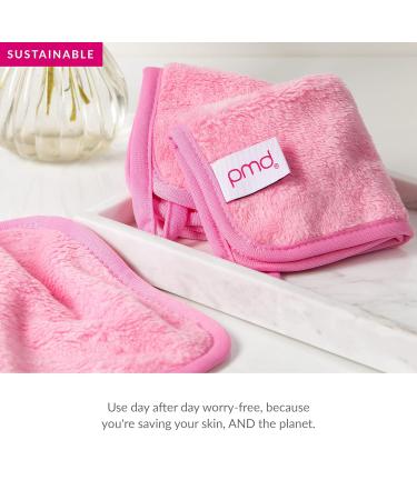 PMD Beauty SilverPure Makeup Removing Cloth 1 ct - Pink | Eco-Friendly Cleansing Solution - Shop Now - Buy Online on GoSupps.com