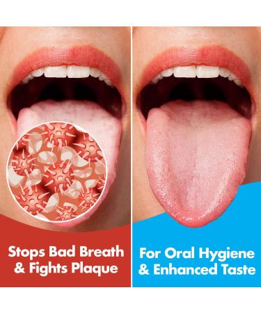 Stainless Steel Tongue Scrapers - Pack of 2 for Fresh Breath & Healthy Mouth - Dental Hygiene Kit - Buy Online on GoSupps.com
