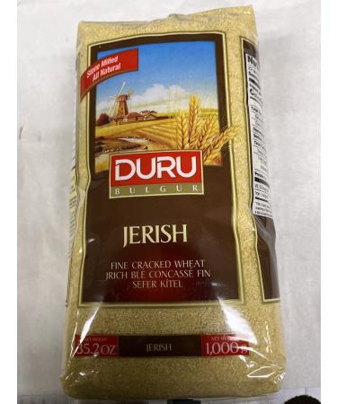 Duru Jerish (Fine Cracked Wheat), 35.2oz (1000g), Wheat Berries, 100% Natural and Certificated, High Fiber and Protein, Non-GMO, Great for Kibbeh, Better than Rice