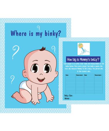 2 Baby Shower Games - Where is my binky  How big is Mommy's belly  Tummy Tape