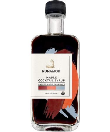 Runamok Maple Organic Smoked Maple Old Fashioned Cocktail Syrup | Non-Alcoholic Maple-based Cocktail Mixers | Perfect Smoky Old Fashioned | 8.45 Fl Oz (250mL) Smoked Maple Fashioned