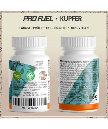 Buy High-Quality Copper Tablets 3x365 - 2 mg Copper Bisglycinate High Dose Additive-Free - Buy Online on GoSupps.com