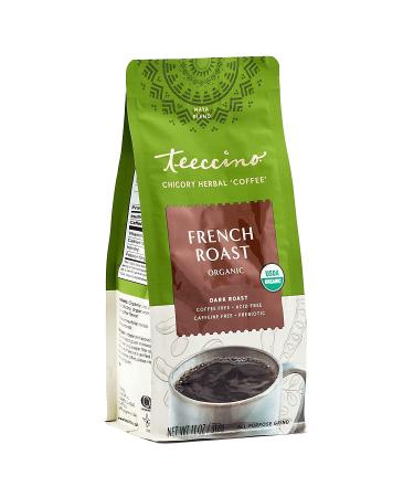 Organic French Roast Teeccino Chicory Herbal Coffee - Caffeine Free | 11 oz - Buy Online on GoSupps.com