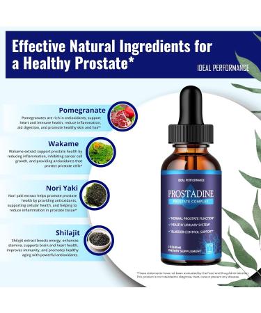 Prostadine Drops for Prostate Health Bladder Urinating Issues - Prostadine Supplement Liquid Drops - Maximum Strength Supports Prostate Health All Natural Formula Prostadine Liquid Reviews (6 Pack) - Buy Online on GoSupps.com