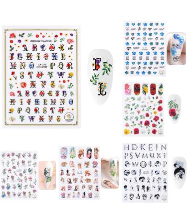 Women DIY Decals Stylish Leaves Nail Sticker Manicure Tool Slider Nail Art Decoration(style16) - Buy Online on GoSupps.com