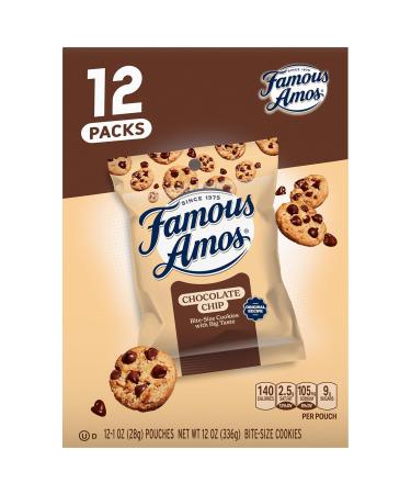 Famous Amos Chip Cookies - Chocolate - Pack of 12 - 1 Oz. - Buy Online on GoSupps.com