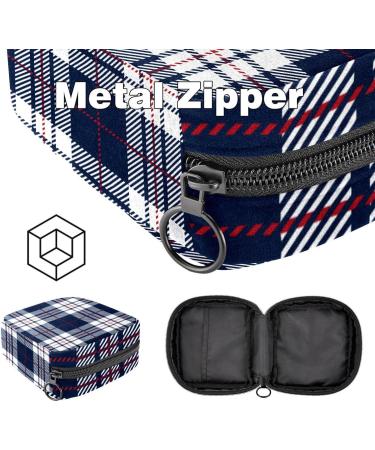 Portable Checkered Storage Bags for Women's Bandages & Menstrual Products - Multi-Colored | Ideal for School & Office - Buy Online on GoSupps.com