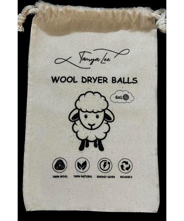 100% Wool Dryer Balls - Set of 6 with Storage Bag | Eco-Friendly Laundry Solution | Reduce Drying Time & Static - Buy Online on GoSupps.com