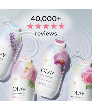 Olay Body Wash for Women Fresh Radiance 24/7 Skin-Loving Freshness Visibly Radiant Plant Based Cleansers Vitamin B3 & Antioxidant Blend For All Skin Types Peach & Cherry Blossom Scent 29 fl oz - Buy Online on GoSupps.com