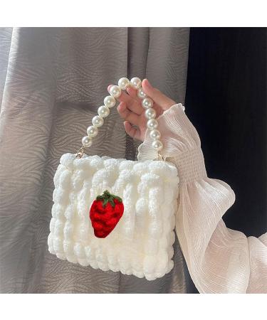 8pcs Strawberry Crochet Appliques for Baby Blankets & More - Hand Sewing Decorative Embellishments in Red - Buy Online on GoSupps.com