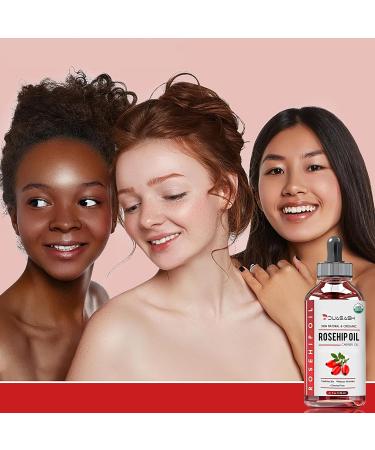 Duasash Rosehip Oil for Face Skin 120ml 100% Pure Cold Pressed Natural Unrefined Hydrating Nourishing & Moisturising Carrier Oil Organic Rose hip Seed Oil for Skin Nails & Hair - Buy Online on GoSupps.com