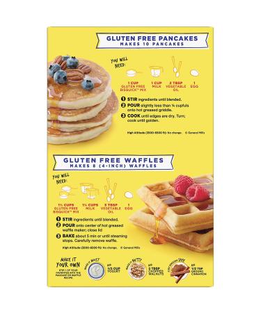 Betty Crocker Bisquick Gluten Free Pancake & Waffle Mix - 16 oz Box, 1 Pound - Buy Online on GoSupps.com