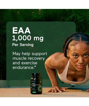 SMARTERNUTRITION Essential Amino Acids (EAA) Capsules - 1 Gram Per Serving of All 9 EAAs - Supports Muscle Mass & Exercise - Non-GMO Vegan Gluten Free - 60 Count 30-Day Supply 60 Count (Pack of 1) - Buy Online on GoSupps.com