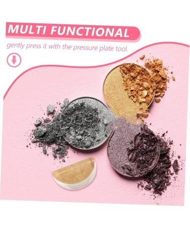 Baluue 3pcs Eye Shadow Plate Makeup Repair Tool Eyeshadow Pressing Tool Tamper Powder Seal Acrylic 2.60X1.30X0.90CMx3pcs Transparentx3pcs - Buy Online on GoSupps.com