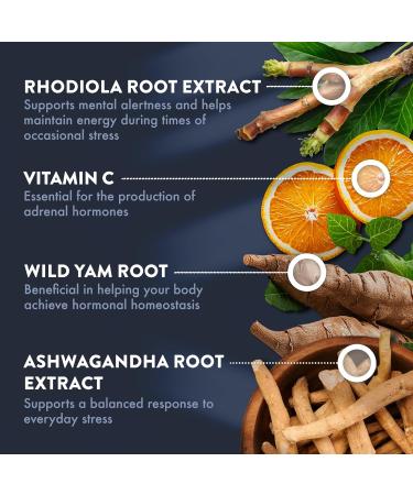 Mt. Angel Vitamins - Adrenal Support - Mood, Focus, Relaxation, Stress, and Adaptogens Support w/Ashwagandha Extracts - 60 Tablets - Buy Online on GoSupps.com