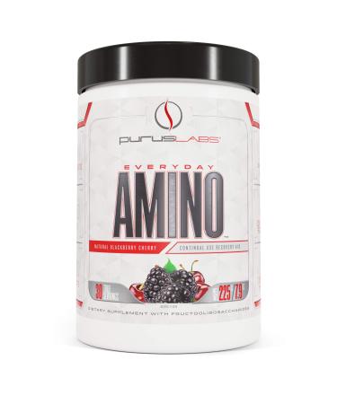 Purus Labs Everyday Amino Continual Use Recovery Aid | 5:1:1 Ratio BCAA Branched Chain Amino Acids | Dye, Lactose, Sugar & Gluten Free | Easy Mixing & Great Tasting Flavors | 30 Servings Natural Blackberry Cherry 30 Servin…